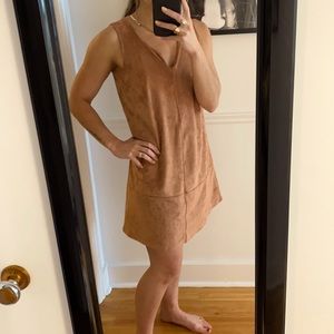Bishop + young suede dress
